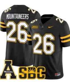 Mountaineers Jersey #26 App State Mountaineers 2026 Vapor Stitched by My Store NCAA Football Jerseys