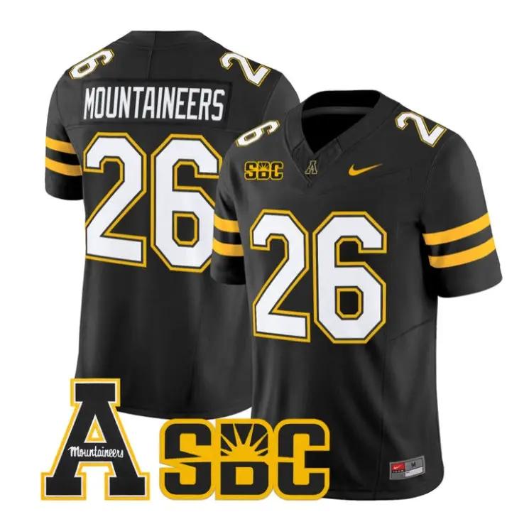 Mountaineers Jersey #26 App State Mountaineers 2026 Vapor Stitched by My Store NCAA Football Jerseys