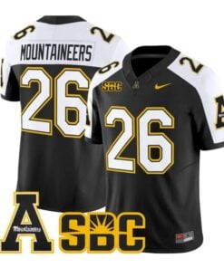 Mountaineers Jersey #26 App State Mountaineers 2026 Vapor Stitched by My Store NCAA Football Jerseys