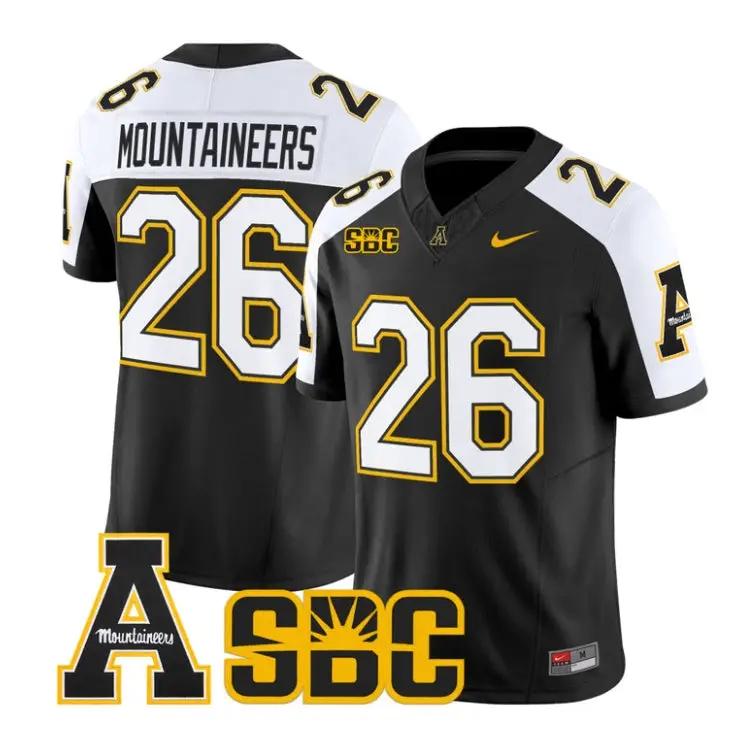 Mountaineers Jersey #26 App State Mountaineers 2026 Vapor Stitched by My Store NCAA Football Jerseys
