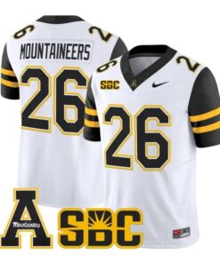 Mountaineers Jersey #26 App State Mountaineers 2026 Vapor Stitched by My Store NCAA Football Jerseys
