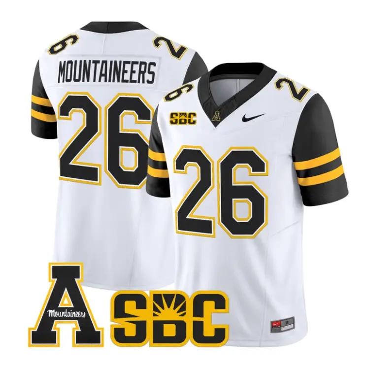 Mountaineers Jersey #26 App State Mountaineers 2026 Vapor Stitched by My Store NCAA Football Jerseys
