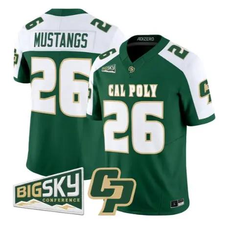 Mustangs Jersey #26 Cal Poly Mustangs 2026 Vapor All Stitched by My Store NCAA Football Jerseys