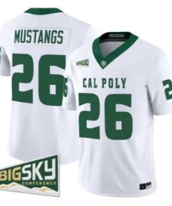 Mustangs Jersey #26 Cal Poly Mustangs 2026 Vapor All Stitched by My Store NCAA Football Jerseys
