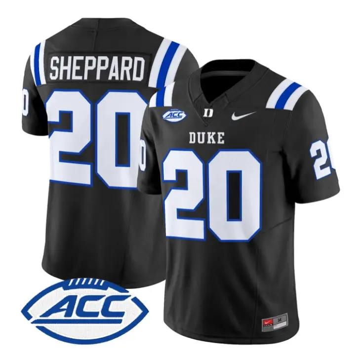 Nate Sheppard Jersey #20 Duke Blue Devils 2026 Vapor All Stitched by My Store NCAA Football Jerseys