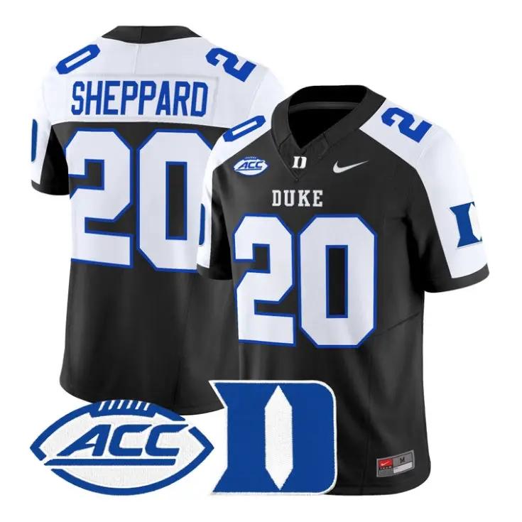 Nate Sheppard Jersey #20 Duke Blue Devils 2026 Vapor All Stitched by My Store NCAA Football Jerseys