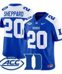 Nate Sheppard Jersey #20 Duke Blue Devils 2026 Vapor All Stitched by My Store NCAA Football Jerseys