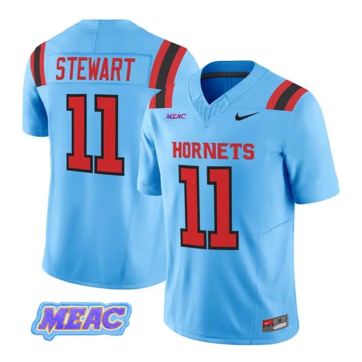 Nathan Stewart Jersey #11 Delaware State Hornets 2026 Vapor Stitched by My Store NCAA Football Jerseys