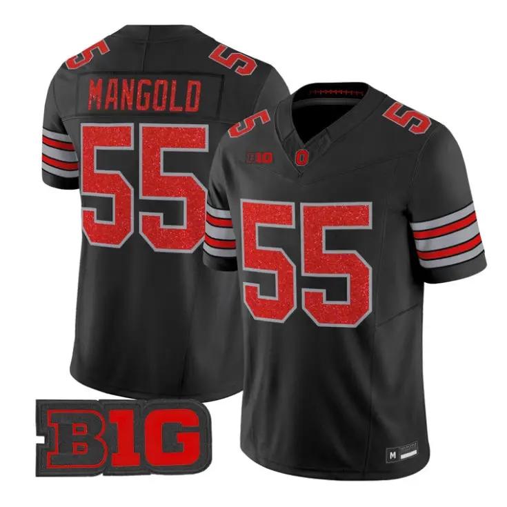 Nick Mangold Jersey #55 Ohio State Buckeyes Glitter Vapor All Stitched - Top Design Fan Nick Mangold Jersey #55 Ohio State Buckeyes Glitter Vapor All Stitched