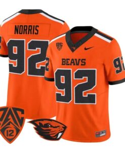 Nick Norris Jersey #92 Oregon State Beavers 2026 Vapor All Stitched by My Store NCAA Football Jerseys