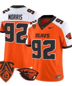 Nick Norris Jersey #92 Oregon State Beavers 2026 Vapor All Stitched by My Store NCAA Football Jerseys