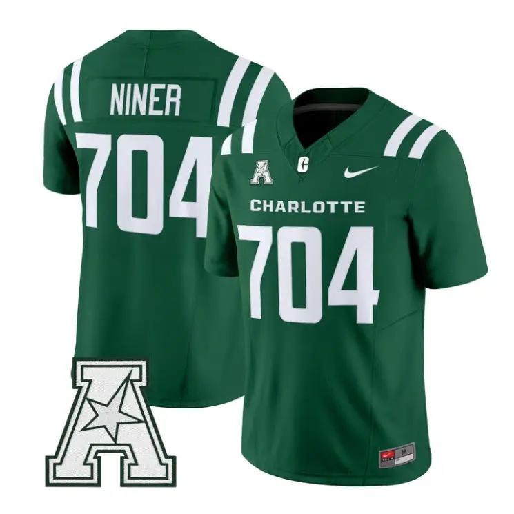 Niner Jersey #704 Charlotte 49ers 2026 Vapor Limited All Stitched by My Store NCAA Football Jerseys