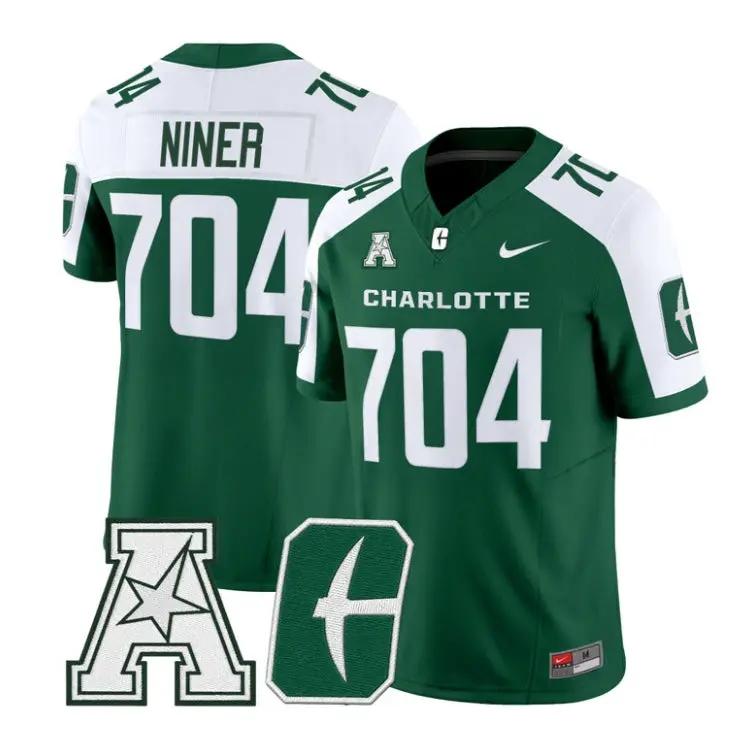 Niner Jersey #704 Charlotte 49ers 2026 Vapor Limited All Stitched by My Store NCAA Football Jerseys