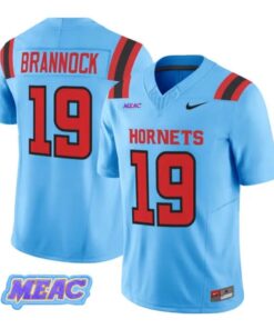 Noah Brannock Jersey #19 Delaware State Hornets 2026 Vapor Stitched by My Store NCAA Football Jerseys