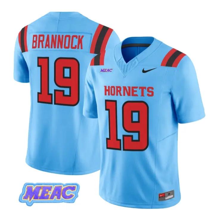 Noah Brannock Jersey #19 Delaware State Hornets 2026 Vapor Stitched by My Store NCAA Football Jerseys
