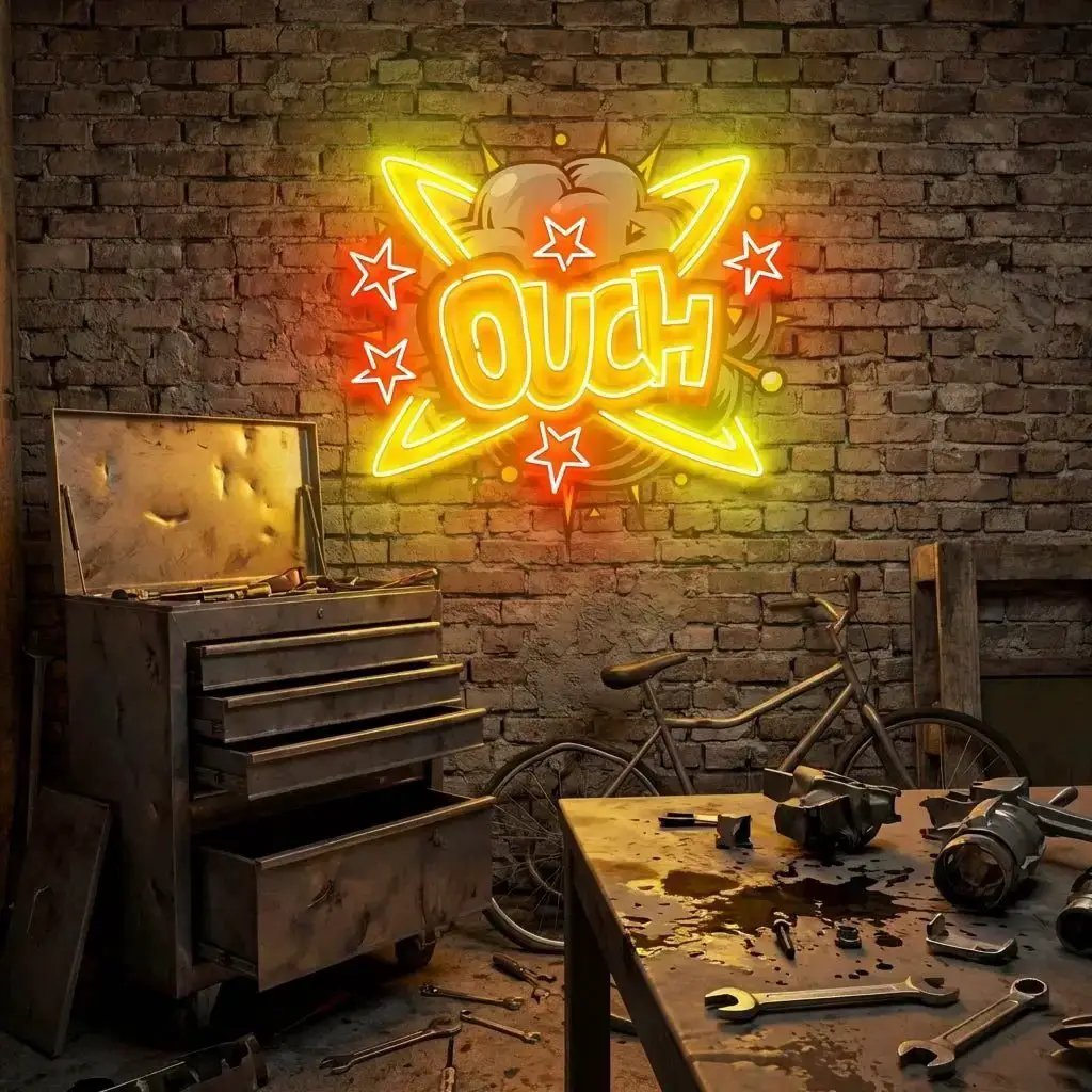 Ouch Artwork Led Neon Sign Light by VN339