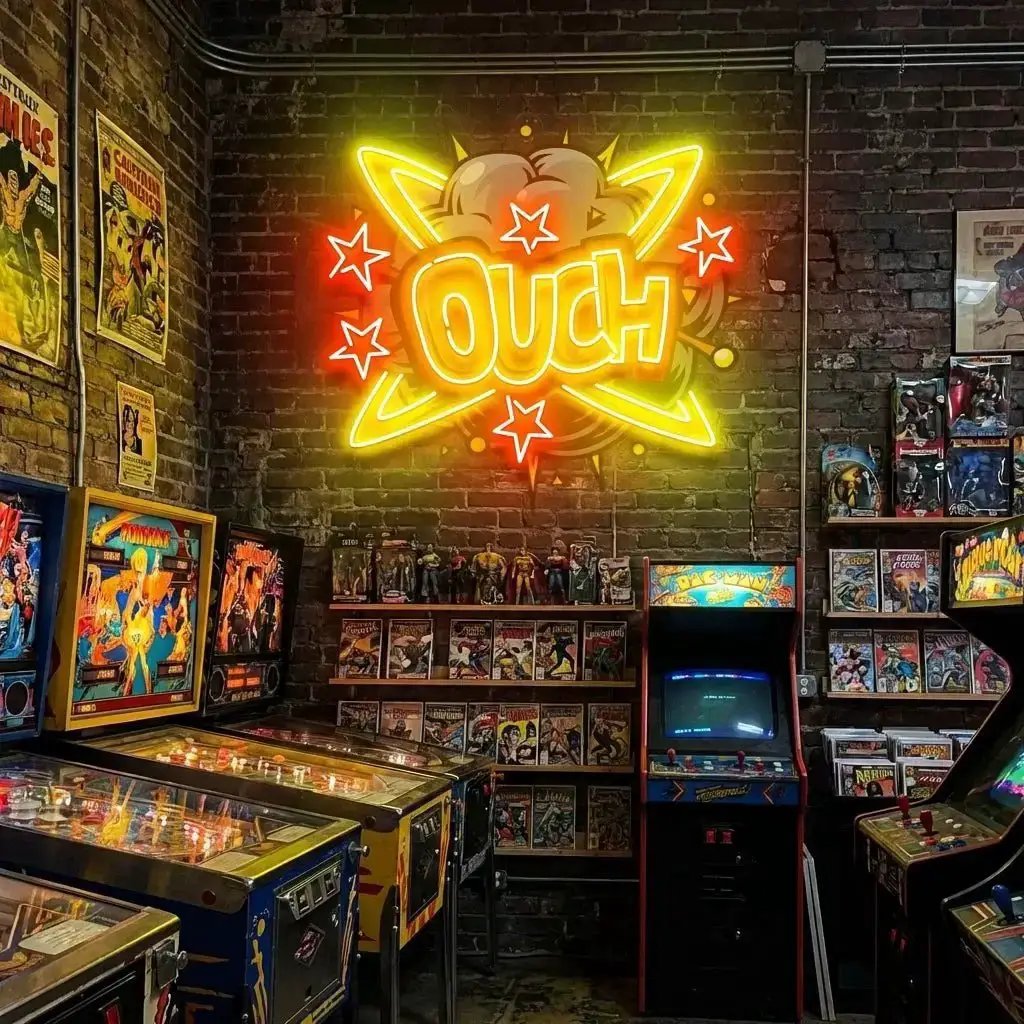 Ouch Artwork Led Neon Sign Light by VN339