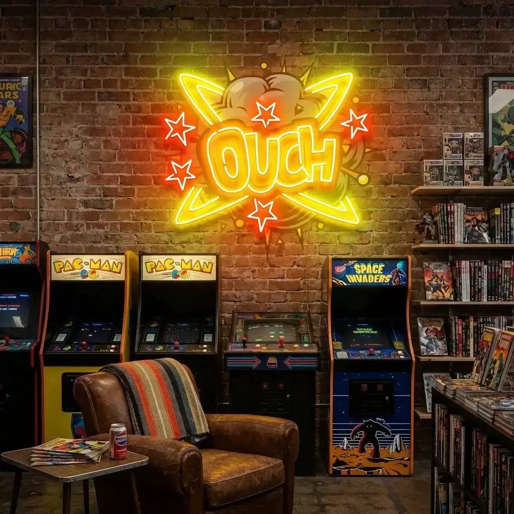 Ouch Artwork Led Neon Sign Light by VN339