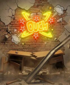 Ouch Artwork Led Neon Sign Light by VN339