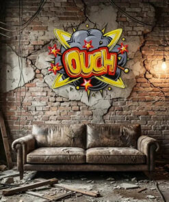 Ouch Artwork Led Neon Sign Light by VN339
