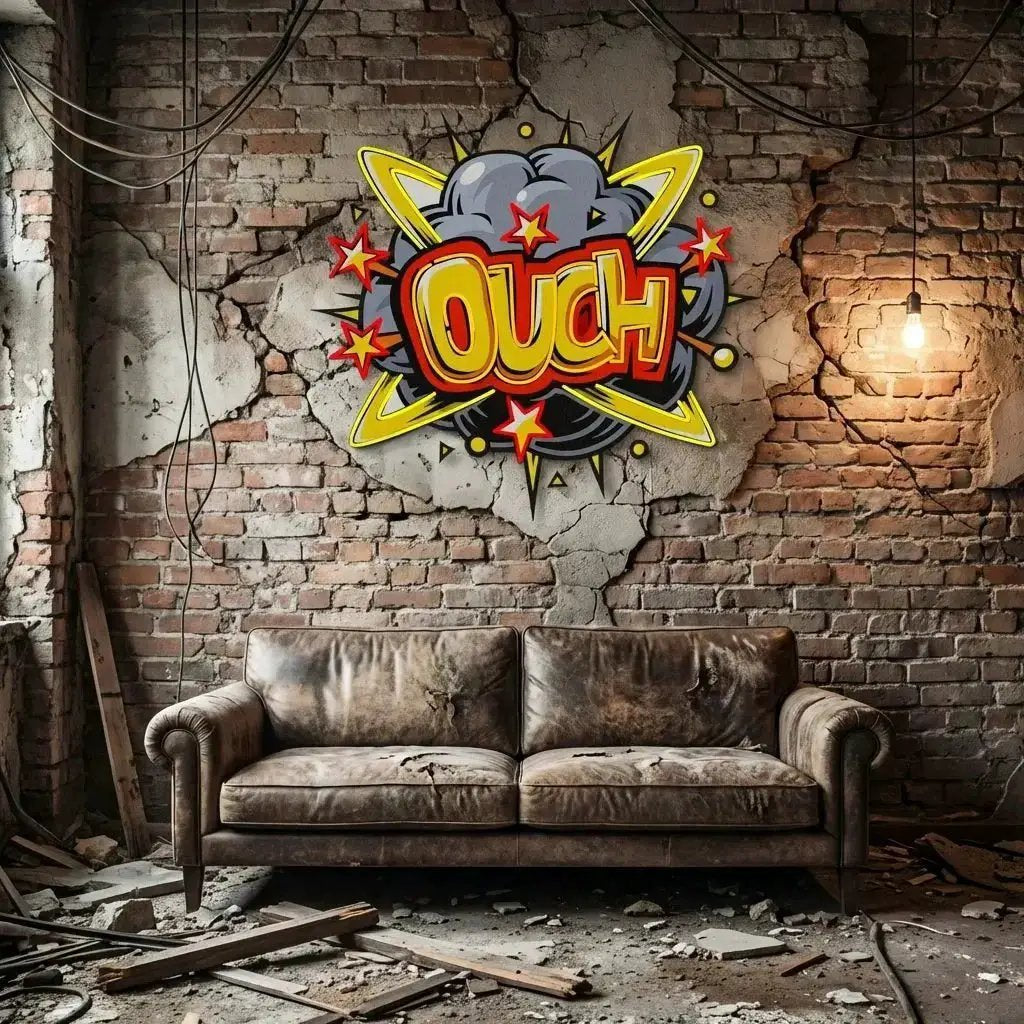 Ouch Artwork Led Neon Sign Light by VN339