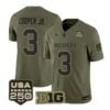 Omar Cooper Jr Jersey #3 Indiana Hoosiers 2026 Salute to Service Stitched Olive - Top Design Fan Omar Cooper Jr Jersey #3 Indiana Hoosiers 2026 Salute to Service Stitched Olive