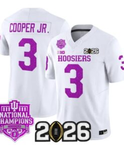 Omar Cooper Jr Jersey #3 Indiana Hoosiers 2026 Glitter Vapor Stitched by My Store NCAA Football Jerseys