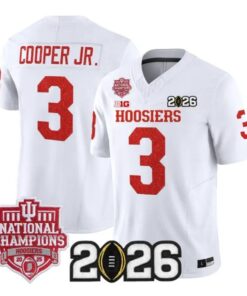 Omar Cooper Jr Jersey #3 Indiana Hoosiers 2026 Glitter Vapor Stitched by My Store NCAA Football Jerseys