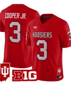 Omar Cooper Jr Jersey #3 Indiana Hoosiers 90s Throwback 2026 All Stitched by My Store NCAA Football Jerseys
