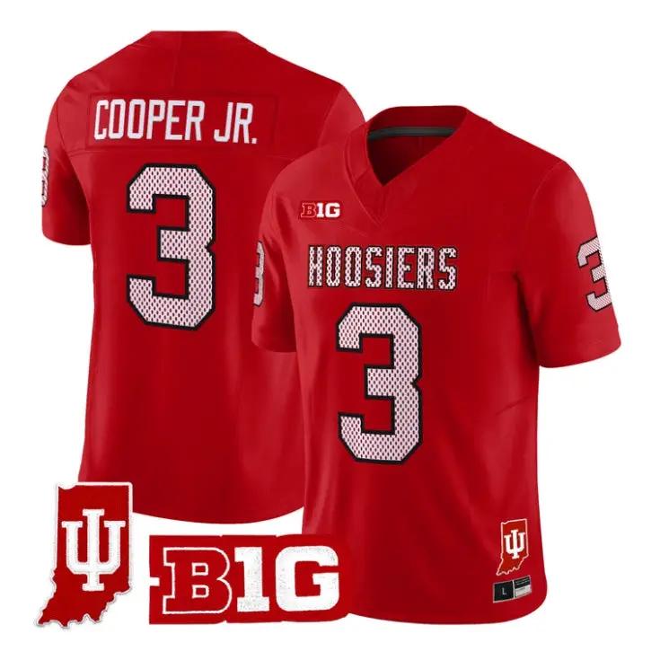 Omar Cooper Jr Jersey #3 Indiana Hoosiers 90s Throwback 2026 All Stitched by My Store NCAA Football Jerseys