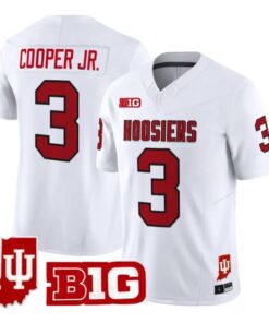 Omar Cooper Jr Jersey #3 Indiana Hoosiers 90s Throwback 2026 All Stitched by My Store NCAA Football Jerseys