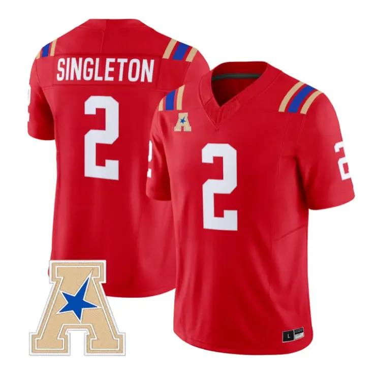 Oran Singleton Jr Jersey #2 Tulsa Golden Hurricane 2026 All Stitched by My Store NCAA Football Jerseys