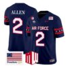 Owen Allen Jersey #2 Air Force Falcons 2026 Freedom 250 Vapor Stitched - Top Design Fan Owen Allen Jersey #2 Air Force Falcons 2026 Freedom 250 Vapor Stitched