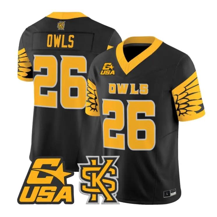 Owls Jersey #26 Kennesaw State Owls 2026 Vapor Limited All Stitched by My Store NCAA Football Jerseys