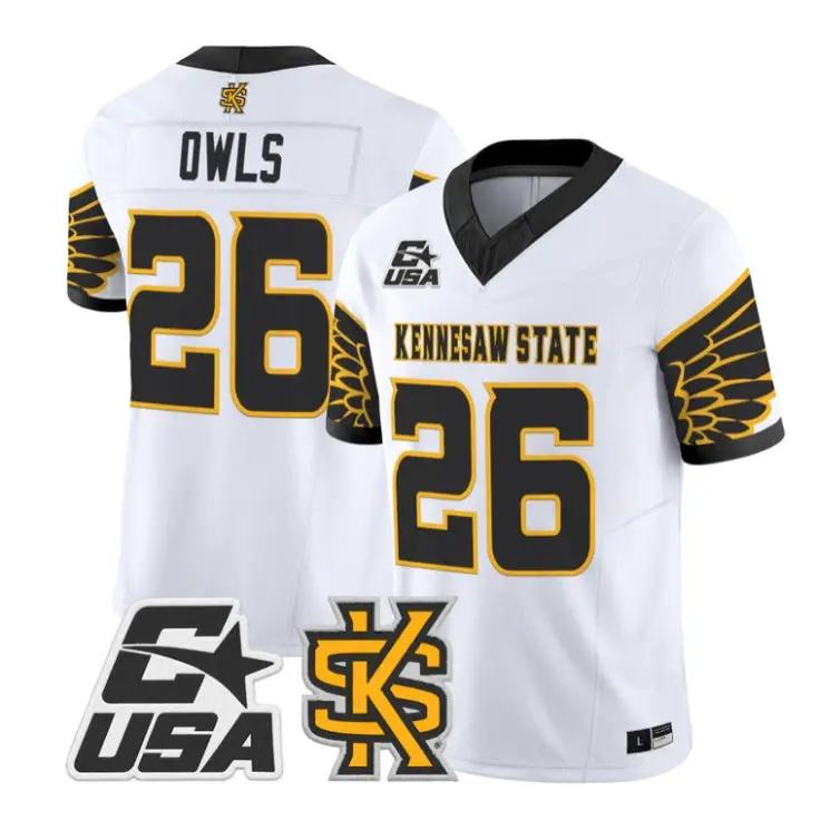 Owls Jersey #26 Kennesaw State Owls 2026 Vapor Limited All Stitched by My Store NCAA Football Jerseys