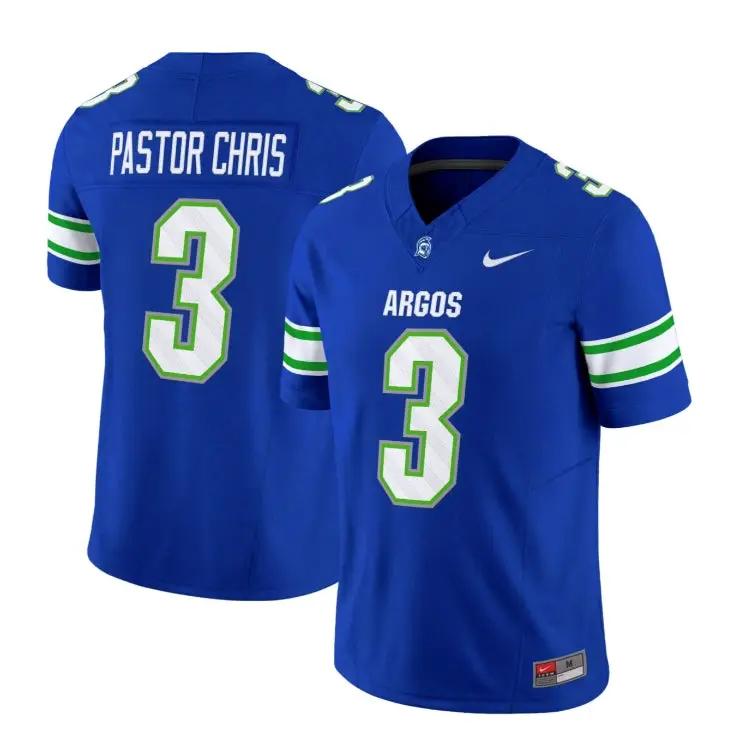 PASTOR CHRIS Jersey #3 West Florida Argonauts Name, Number 2026 Stitched by My Store NCAA Football Jerseys