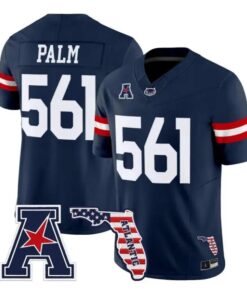 Palm Jersey #561 Florida Atlantic Owls 2026 Florida Patch Vapor Stitched