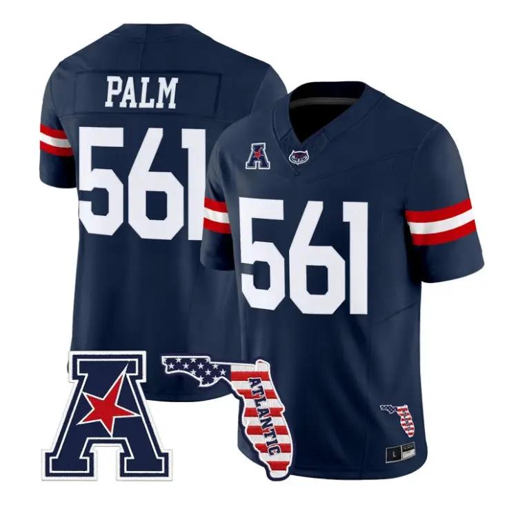 Palm Jersey #561 Florida Atlantic Owls 2026 Florida Patch Vapor Stitched - Top Design Fan Palm Jersey #561 Florida Atlantic Owls 2026 Florida Patch Vapor Stitched