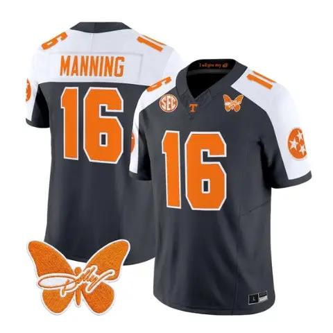 Peyton Manning Jersey #16 Tennessee Volunteers 2026 Stitched by My Store NCAA Football Jerseys