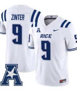 Preston Zinter Jersey #9 Rice Owls 2026 Vapor Limited All Stitched by My Store NCAA Football Jerseys