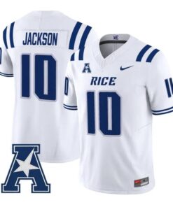 Quinton Jackson Jersey #10 Rice Owls 2026 Vapor Limited All Stitched by My Store NCAA Football Jerseys