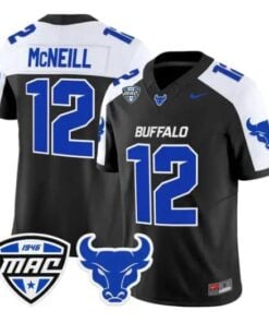 Qur'an Q McNeill Jersey #12 Buffalo Bulls 2026 All Stitched by My Store NCAA Football Jerseys