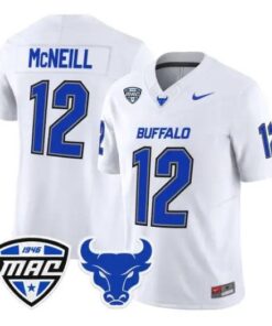 Qur'an Q McNeill Jersey #12 Buffalo Bulls 2026 All Stitched by My Store NCAA Football Jerseys