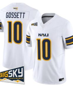 Quran Gossett Jersey #10 Northern Arizona Lumberjacks 2026 Vapor Stitched