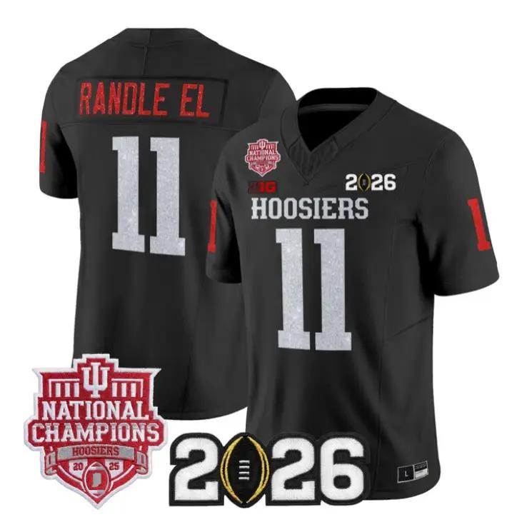 Randle El Jersey #11 Indiana Hoosiers 2026 Glitter Vapor All Stitched by My Store NCAA Football Jerseys