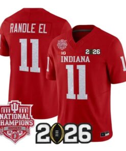Randle El Jersey #11 Indiana Hoosiers 2026 Glitter Vapor All Stitched by My Store NCAA Football Jerseys