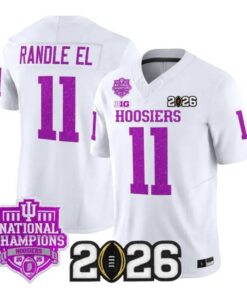Randle El Jersey #11 Indiana Hoosiers 2026 Glitter Vapor All Stitched by My Store NCAA Football Jerseys