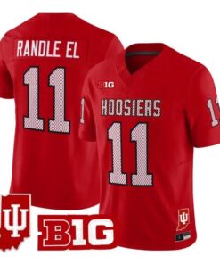 Randle El Jersey #11 Indiana Hoosiers 90s Throwback 2026 Limited Stitched by My Store NCAA Football Jerseys