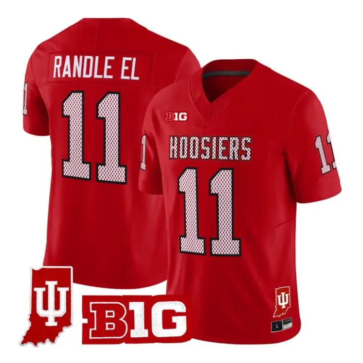 Randle El Jersey #11 Indiana Hoosiers 90s Throwback 2026 Limited Stitched by My Store NCAA Football Jerseys