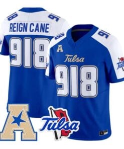 Reign Cane Jersey #918 Tulsa Golden Hurricane 2026 Limited Stitched by My Store NCAA Football Jerseys